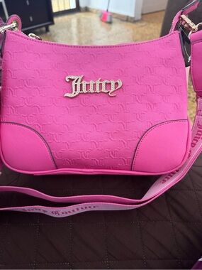 Juicy Couture Pink Logo Crossbody Bag